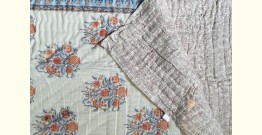 Thaat Baat | Sanganeri Block printed Razai / Quilt - Single Bed (90" x 60")