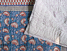 Thaat Baat | Pure Cotton Quilt - Sanganeri Jaipuri Razai Single Bed