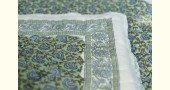 shop Sanganeri Jaipuri Razai - Light Weight Quilt (Double Bed) - Green Flower
