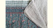 shop Sanganeri Jaipuri Razai / Quilt - double Bed  - Grayish Blue