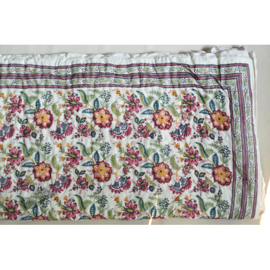 shop Sanganeri Jaipuri Razai Double Bed - Light Weight Quilt