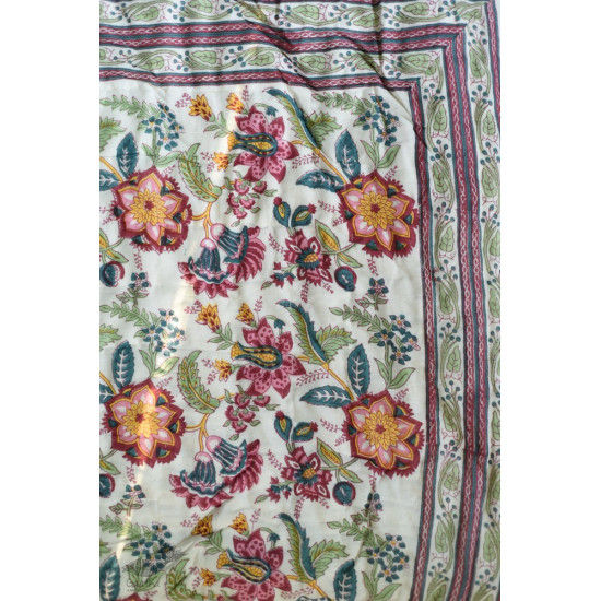 shop Sanganeri Jaipuri Razai Double Bed - Light Weight Quilt