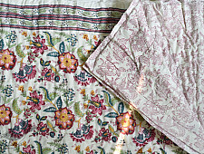 Thaat Baat | Sanganeri Jaipuri Razai Double Bed - Light Weight Quilt