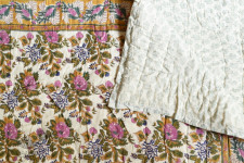 Thaat Baat | Jaipuri Razai / Quilt - Sanganeri Block Printed Single Bed - Pure Cotton