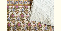 Thaat Baat | Jaipuri Razai / Quilt - Sanganeri Block Printed Single Bed - Pure Cotton