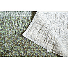 Thaat Baat | Sanganeri prints Cotton Jaipuri Razai/Quilt - Single Bed