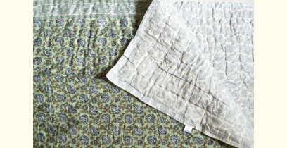 Thaat Baat | Sanganeri prints Cotton Jaipuri Razai/Quilt - Single Bed
