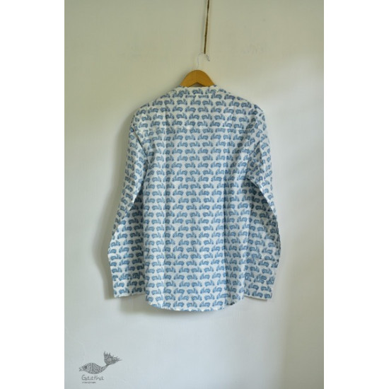 shop Sanganeri printed Cotton Full Sleeve Shirt 