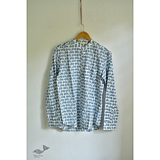 Sing of Spring | Sanganeri Block Printed - Cotton Full Sleeve Shirt - 10