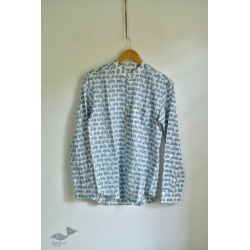 Sing of Spring | Sanganeri Block Printed - Cotton Full Sleeve Shirt - 10