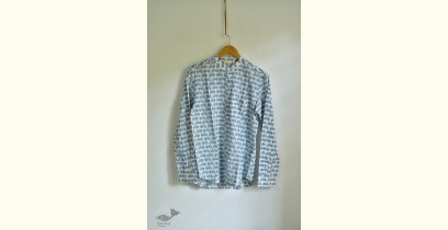 Sing of Spring | Sanganeri Block Printed - Cotton Full Sleeve Shirt - 10