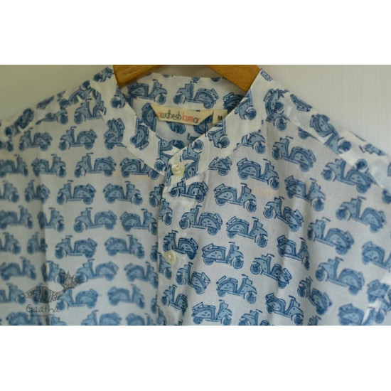 shop Sanganeri printed Cotton Full Sleeve Shirt 