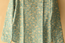 Summer Love | Sanganeri Block Printed - Cotton Full Sleeve Shirt - Sky Blue