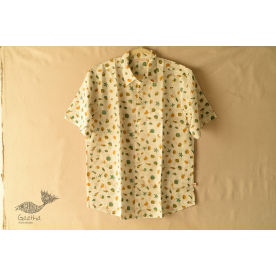 shop  Sanganeri Blok Print - Cotton Half Sleeve Shirt 