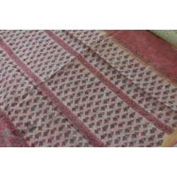 Kumudini . कुमुदिनी | Kota Cotton Saree - Sanganeri Block Printed - Pink