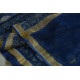 shop Kota Cotton Blue Saree - Sanganeri Block Printed