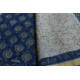 shop Kota Cotton Blue Saree - Sanganeri Block Printed