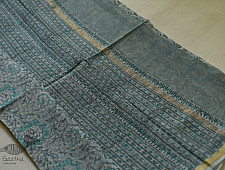 Kumudini . कुमुदिनी | Kota Cotton Saree - Sanganeri Block Printed - Light Blue