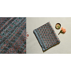 Kumudini . कुमुदिनी | Kota Cotton Saree - Sanganeri Block - Flower Prints