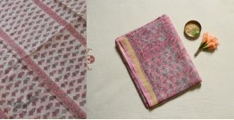 Kumudini . कुमुदिनी | Kota Cotton Saree - Sanganeri Block Printed - Pink