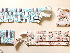 Be safe & stylish ✜ Cotton Two Layered Mask ( Set of 2 | Adjustable Button ) ✜ 16