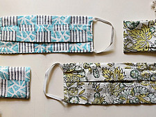 Be safe & stylish ✜ Cotton Two Layered Mask ( Set of 2 ) ✜ 4