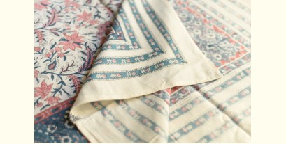 Landscapes Under My Roof | Sanganeri Handblock Printed Double Bedsheet  with Pillow Covers- A