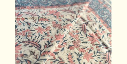 Landscapes Under My Roof | Sanganeri Handblock Printed Double Bedsheet  with Pillow Covers- A