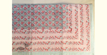 Landscapes Under My Roof | Sanganeri Handblock Printed Double Bedsheet  with Pillow Covers- B