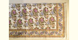 Landscapes Under My Roof | Sanganeri Handblock Printed Double Bedsheet  with Pillow Covers- E