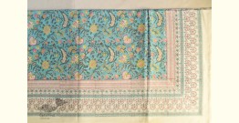 Landscapes Under My Roof | Sanganeri Handblock Printed Double Bedsheet  with Pillow Covers- G