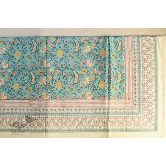 shop Sanganeri Hand block Printed Bedsheet