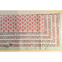 Landscapes Under My Roof | Sanganeri Handblock Printed Double Bedsheet  with Pillow Covers- H