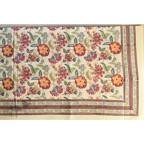 shop Sanganeri Hand block Printed Bedsheet