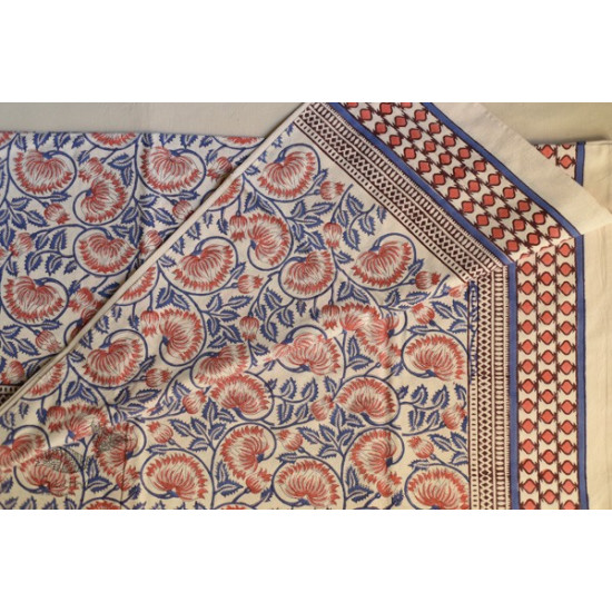 shop Sanganeri Hand block Printed Bedsheet