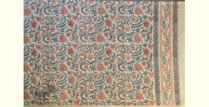 Landscapes Under My Roof | Sanganeri Handblock Printed Double Bedsheet  with Pillow Covers- K