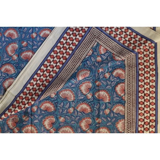 shop Sanganeri Hand block Printed Bedsheet