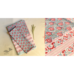 Landscapes Under My Roof | Sanganeri Handblock Printed Double Bedsheet  with Pillow Covers- B