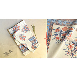 Landscapes Under My Roof | Sanganeri Handblock Printed Double Bedsheet  with Pillow Covers- F