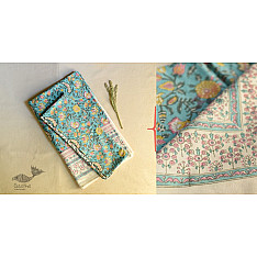 Landscapes Under My Roof | Sanganeri Handblock Printed Double Bedsheet  with Pillow Covers- G