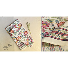 Landscapes Under My Roof | Sanganeri Handblock Printed Double Bedsheet  with Pillow Covers- I