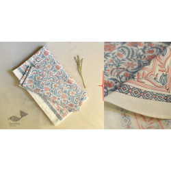 Landscapes Under My Roof | Sanganeri Handblock Printed Double Bedsheet  with Pillow Covers- K