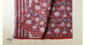 shop sanganeri block printed kota cotton saree - Red