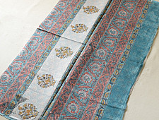 Kumudini . कुमुदिनी ~ Sanganeri Block Print - Kota Cotton Saree 