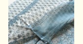 shop sanganeri block printed kota cotton saree - Light Blue