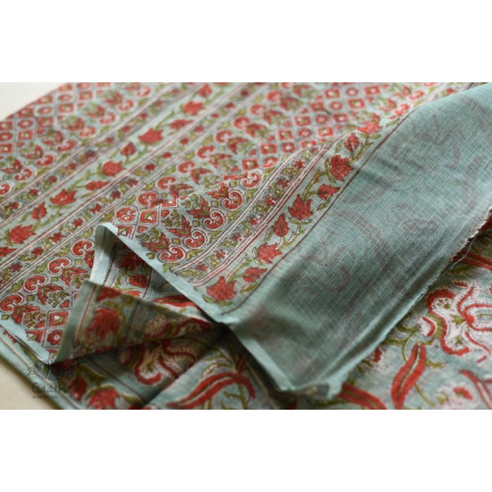 shop sanganeri block printed kota cotton saree