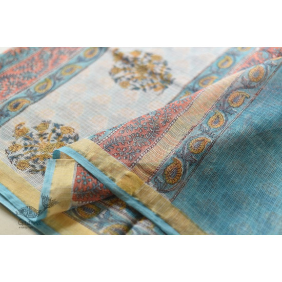 shop sanganeri block printed kota cotton saree