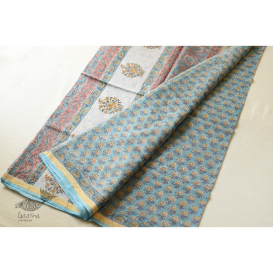 shop sanganeri block printed kota cotton saree