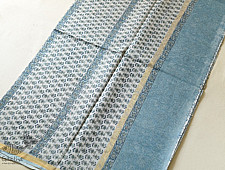 Kumudini . कुमुदिनी ~  Kota Cotton Saree With Zari Border - Sanganeri Flower Prints