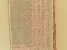 Slumberland | Dohar Double Side Hand Block Red Rose Printed - Mul Cotton - Double Bed
